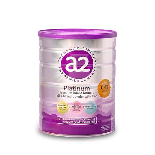 a2 Platinum® Premium Infant Formula for Babies Ages 0-12 Months, Whole Milk Powder-Based Formula with Iron, Nutritionally Complete, Made with Pure and Natural a2 Milk®, 14.1- oz Can