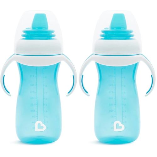 Munchkin® Gentle™ Transition Sippy Cup with Trainer Handles, 10 Ounce, Blue (Pack of 2)