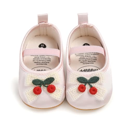 QWZban Baby Shoes Mary Jane Flats Non Slip Soft Sole Infant Toddler Sneakers First Walkers Party Christmas Dress Shoes