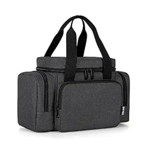 Insulated Wearable Breast Pump Bag (with a Waterproof Pad) Compatible with Momcozy S12 Pro, Momcozy M5 and Elvie, Wearable Breast Pump Carrying Case, Black