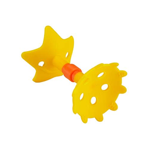 Innobaby Original Teethin Smart EZ Grip Star Teether and Sensory Toy for Babies and Toddlers. BPA Free Teether Yellow