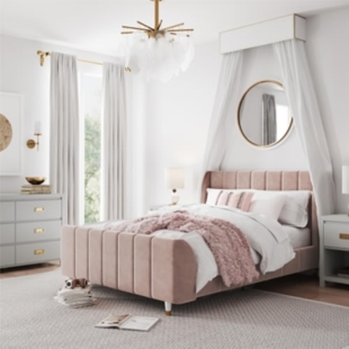 Little Seeds Valentina Full Upholstered Bed