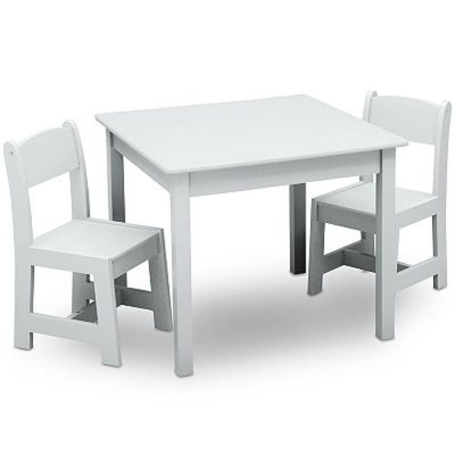 Delta Children MySize Kids Wood Table and Chair Set - 2 Chairs Included