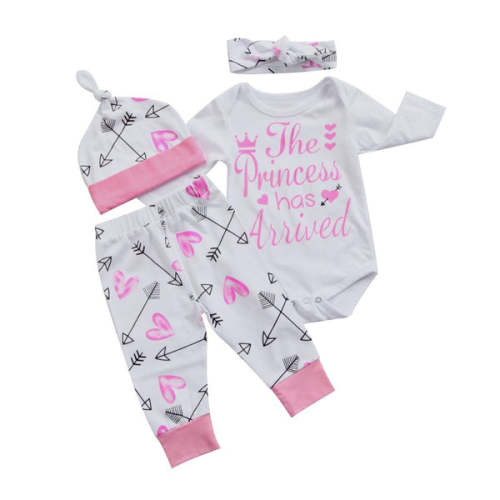 4 piece 'The Princess has Arrived' Outfit - Hazel & Bo