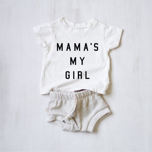 Baby White "Mama’s My Girl®” Tee