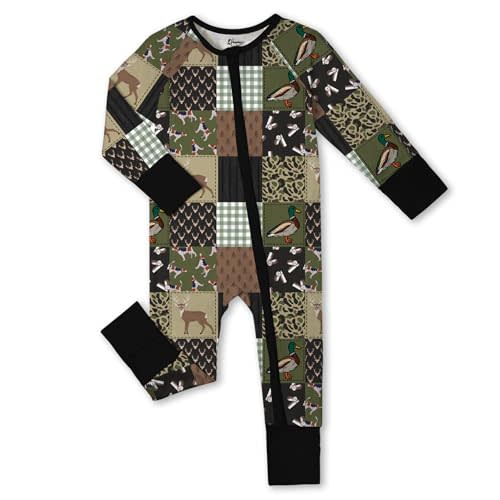 Weiwei Pajamas for Baby Boys & Girls, Viscose from Bamboo Footie Pajamas Convertible Newborn Sleeper, Zipper Onesie 0-24M,YKK
