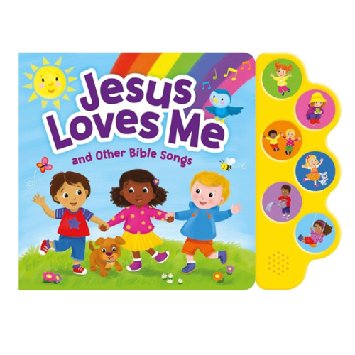 Jesus Loves Me & Other Bible Songs – Interactive Sound Book for Toddlers | Christian Baby Book with 6 Faith-Based Songs, Lyrics & Music | Baptism Gift, Bible Story Time Sing-along for Boys and Girls