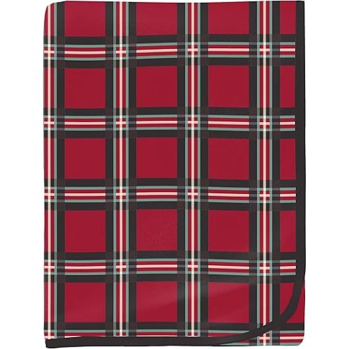 KicKee Swaddling Blanket, Made from Luxuriously Soft KicKee Signature Blend Fabric, Buttery Softness for Snuggling Your Baby (Classic Holiday Plaid - One Size)