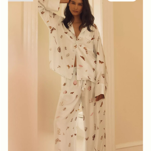 By Anthropologie Silky Pajama Pants | Anthropologie