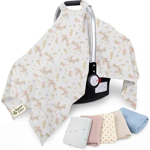 Car Seat Cover 35 x 50 Inches Soft Touch Breathable Canopy