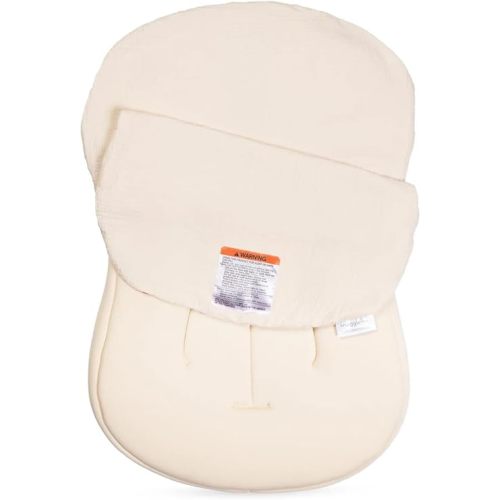 snuggle me Organic Cotton Muslin Newborn Baby Lounger Cover - Natural
