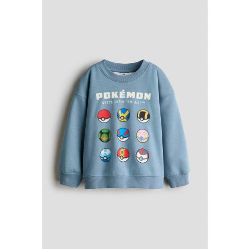 PRINTED BRUSHED-INSIDE SWEATSHIRT