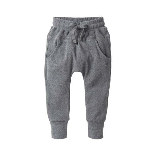 Ribbed Jogger - Heathered Charcoal - 6-12 months