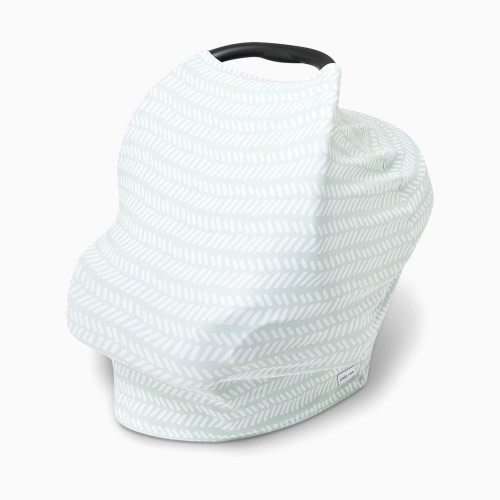 Multi Use Car Seat Cover - Sage Chevron