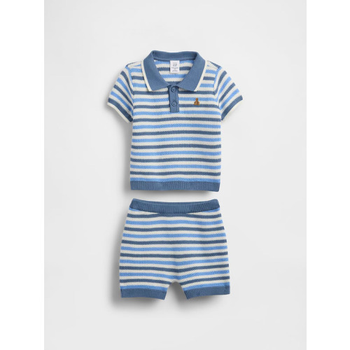 Baby Sweater Polo Outfit Set