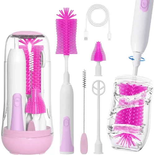 Electric Bottle Brush Cleaner, Rechargable Electric Baby Bottle - TikTok Shop