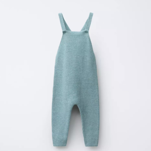 KNIT SUSPENDER OVERALLS - Green / Blue | ZARA United States