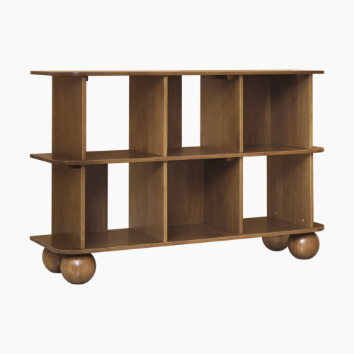 babyletto Crosby Open Bookcase - Natural Walnut