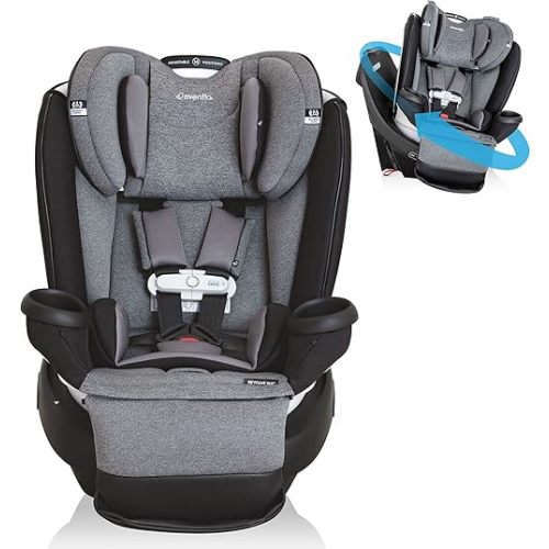 Evenflo Gold Revolve360 Extend All-in-One Rotational Car Seat with SensorSafe - Moonstone