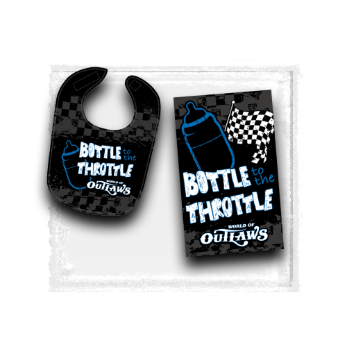 World of Outlaws - Black Bib & Burp Cloth