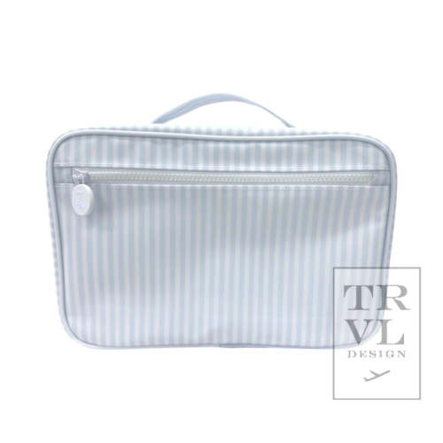 Hanging Toiletry Bag: Pimlico Blue Stripe