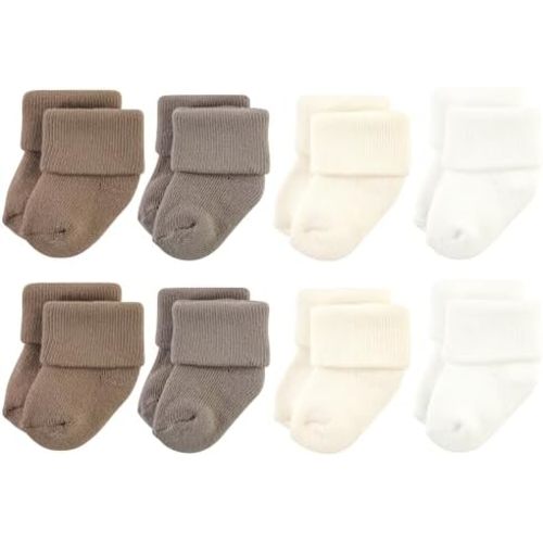 Hudson Baby Basics Unisex Baby Cozy Terry Socks 8-Pack