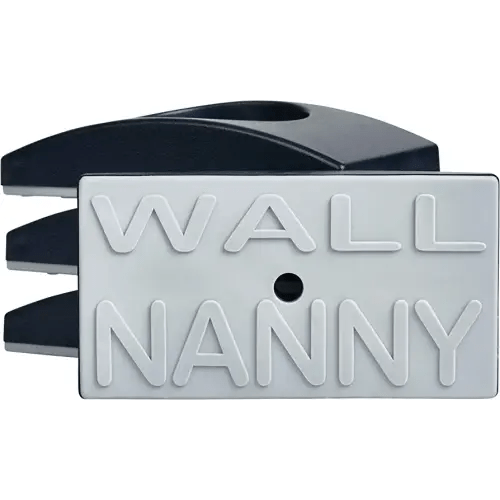 Wall Nanny - Baby Gate Wall Protector (Made in USA) Protect Walls & Doorways from Pet & Dog Gates - for Child Pressure Mounted Stair Safety Gate - No Safety Hazard on Bottom Spindles - Saver (Black)