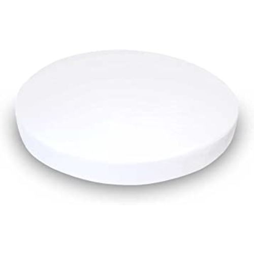 SheetWorld Baby Fitted Round Crib Sheet, 100% Cotton Jersey Hypoallergenic Sheet, Unisex Boy Girl, 42 x 42 inches, Solid White, Made in USA