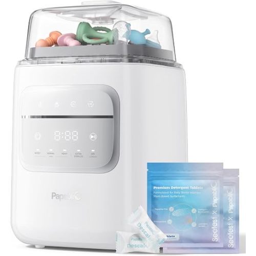 Papablic P8 Bottle Washer & Sterilizer & Dryer with 8 Bottles Capacity