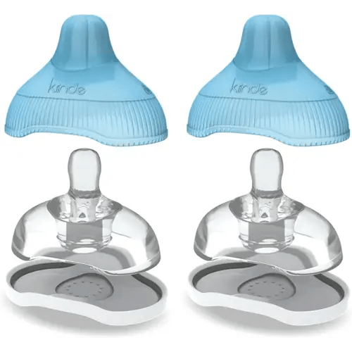 Kiinde Twist Active Latch Nipples for Breast Milk, Discourages Lazy Latching, Seamless Transition Between Bottle and Breast, Helps Relieve Colic - Medium Flow (2 Pack)
