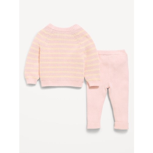 Cozy Ribbed Sweater and Leggings Set for Baby