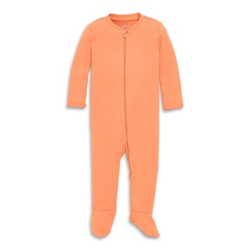 Primary Baby Organic Zip Footie in Goldfish Size 0-3 Months