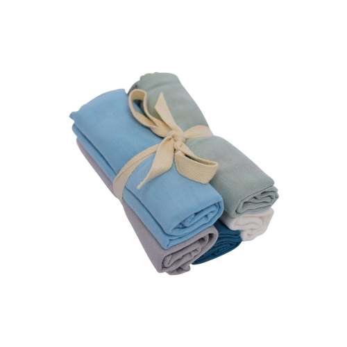Solid Washcloth Combo 5-Pack in Cool