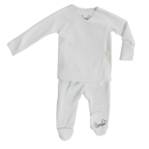 Footie - Milk – Bonsie Skin to Skin Babywear