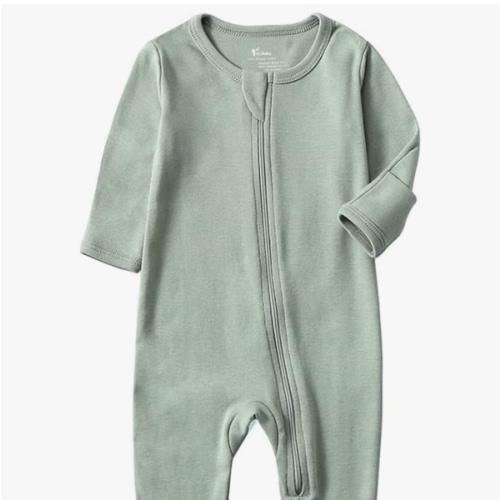 O2 BABY Baby Boys Girls Organic Cotton Zip-Front Sleeper Pajamas, Footed Sleep 'n Play
