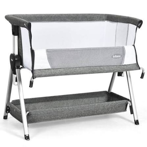 INFANS 5 in 1 Baby Bassinet, Upgraded Flat Rocking Bedside Sleeper wit – Infansbaby