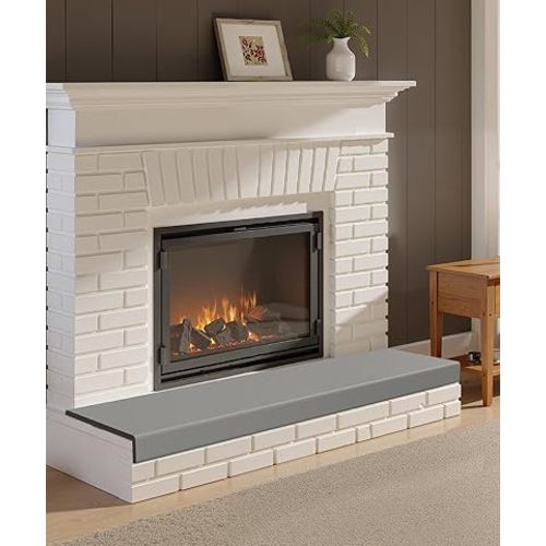 Fireplace Baby Proofing, 80'' Soft Seat Hearth Cushion for Baby Proof, Memory Foam Brick Fire Place Bumper Protector Pad for Babies Child Children Toddlers, Grey