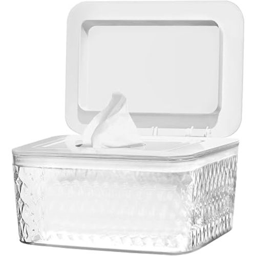 Wipes Dispenser Seal-Designed Wipe Dispenser Holder Wipes Case Box for Bathroom Keep Wipes Fresh, Dust-Proof & Non-Slip