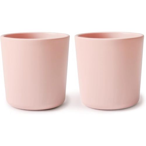 mushie Dinnerware Cups For Kids | Made in Denmark, Set of 2 (Blush)