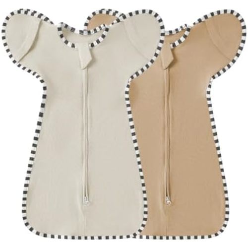 Baby Swaddle Blanket for Newborns and Infants,2-Piece Set Infant Pajamas,Baby Sleep Sack,Snug Fit Helps Calm Startle Reflex