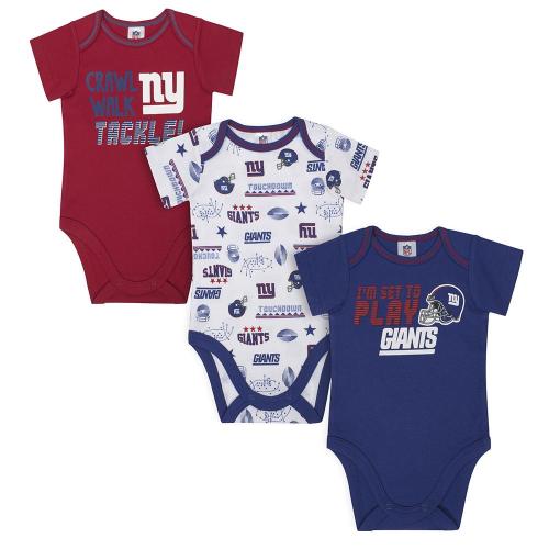 Giants Baby Boys 3-Pack Short Sleeve Bodysuit– Gerber Childrenswear