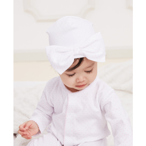 White/Pink New Kissy Dots Novelty Hat