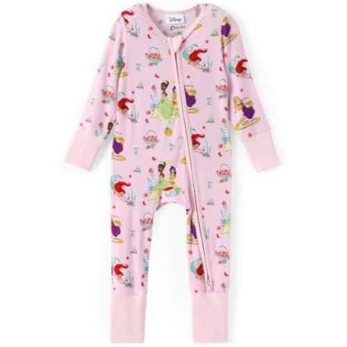 Disney Baby Viscose Made from Bamboo 2-Way Zipper Footie Outfit NB to Inf