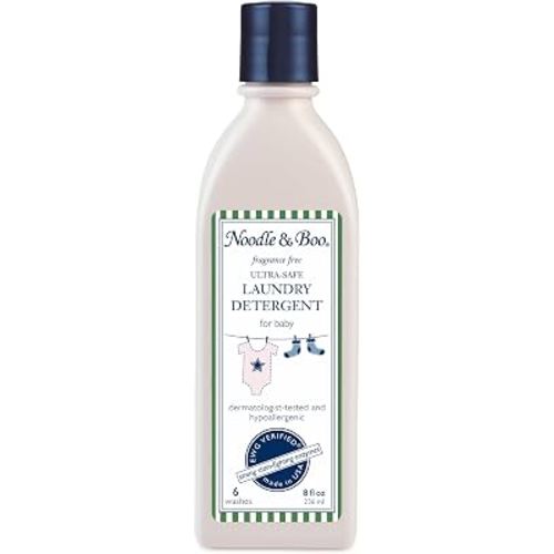 Noodle & Boo Baby Liquid Laundry Detergent, Fragrance Free, 8 Fl Oz