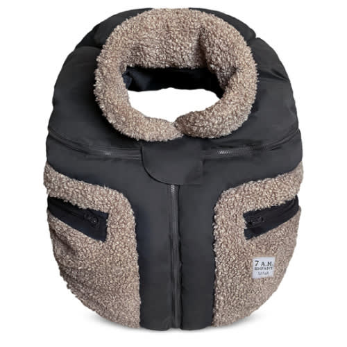 Car Seat Cocoon - Teddy Appliqué