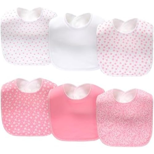 8 Pack Baby Bibs Unisex Adjustable with Snaps Ultra Soft Absorbent Drooling Teething for Boys and Girls