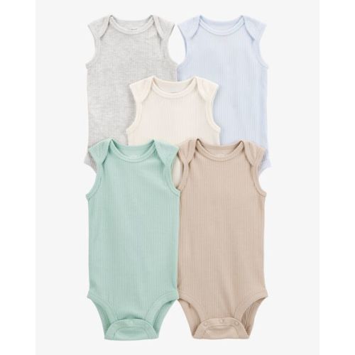 Baby 5-Pack Sleeveless Bodysuits - Carter's | Carter's