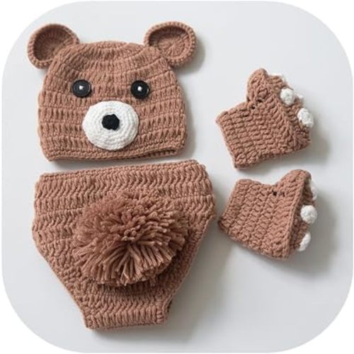 Newborn Photography Props Bear Outfit