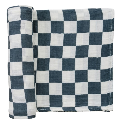 Checkered Swaddle Blanket