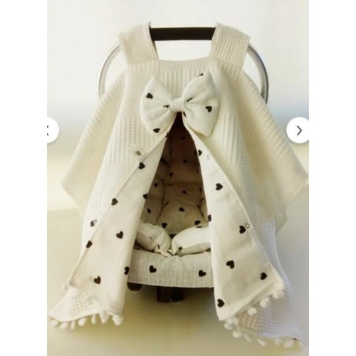 Muslin Car Seat Cover: Personalized Baby Shower Gift
